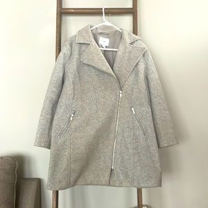Timeless Wool Gray Peacoat